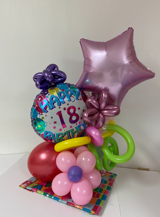 Happy 18 Balloons Arrangement