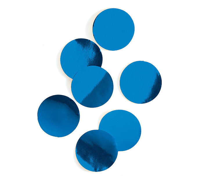 Clear Balloons with Blue confetti 12 inches