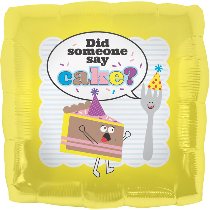 Did someone say Cake? Foil balloon