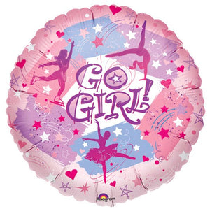 Go Girl metallic Balloon