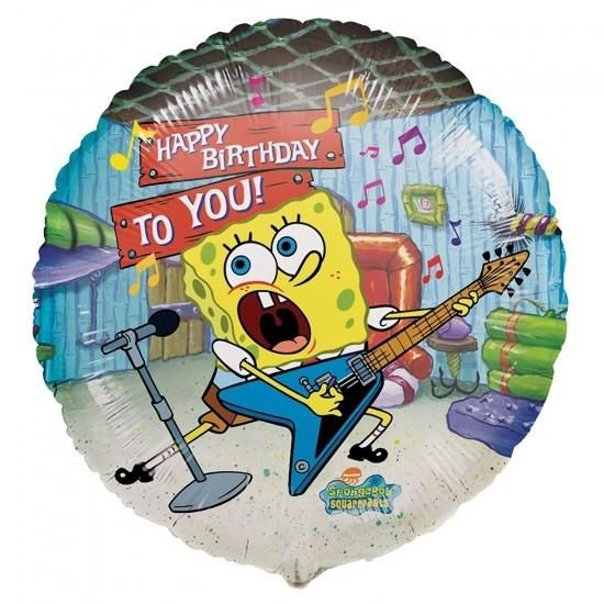 SpongeBob Happy Birthday Foil Balloon