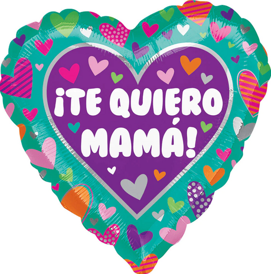 Te quiero Mamá foil balloon