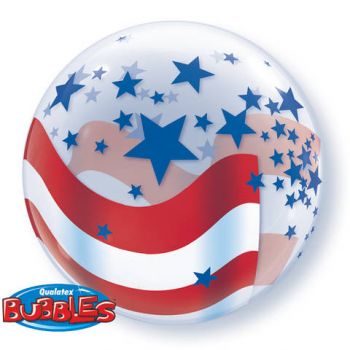 American Flag Bubble Balloon