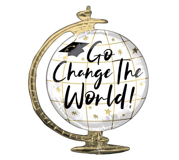 Go Change the World  Balloon Globe