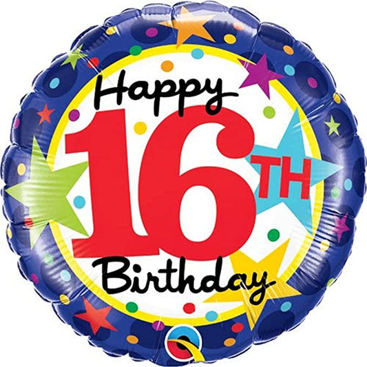 Happy 16th Birthday Microfoil balloon