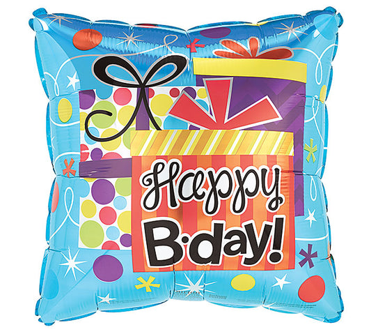 Happy Birthday Square Shape Foil Balloon