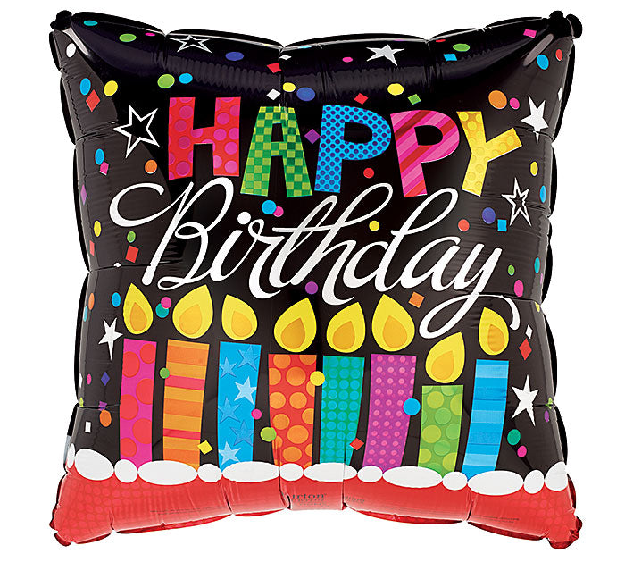 Happy Birthday Square Foil Balloon