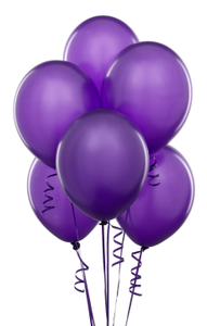 Inflated Latex balloons 12 ct Assorted colors