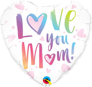 Love You MOM! Heart Shape Balloon