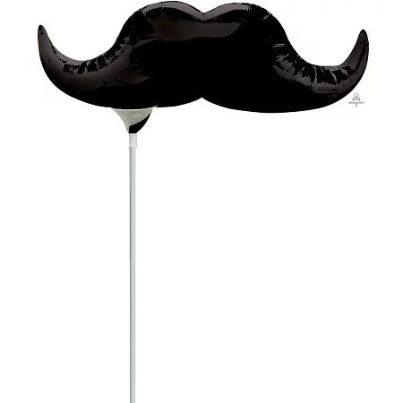 Black mustache shape foil balloon