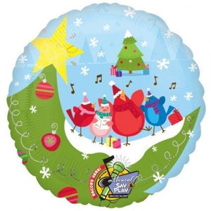 We Wish You a Merry Christmas Recordable and Musical foil balloon