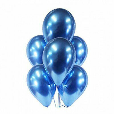 Inflated Chrome Latex 11 inches Balloons 12ct