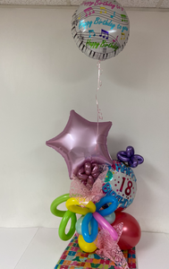 Happy 18 Balloons Arrangement