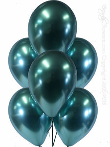 Inflated Chrome Latex 11 inches Balloons 12ct