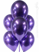Cargar imagen en el visor de la galería, Inflated Chrome Latex 11 inches Balloons 12ct