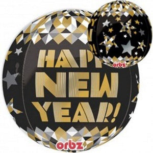 Happy New Year Orbz Balloon