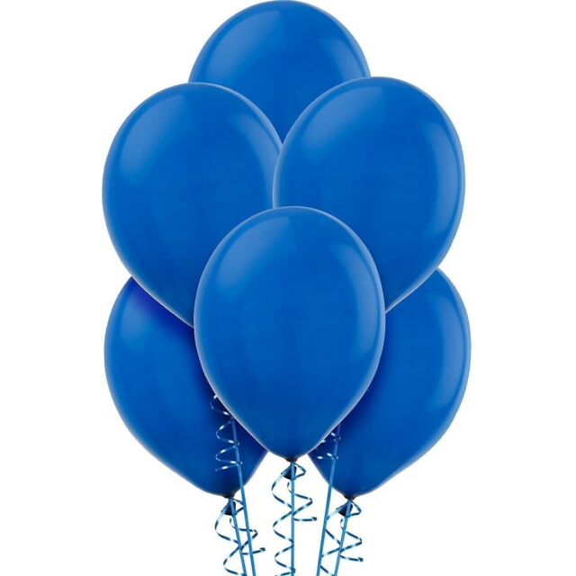 Inflated Latex balloons 12 ct Assorted colors