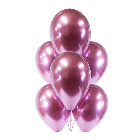 Inflated Chrome Latex 11 inches Balloons 12ct