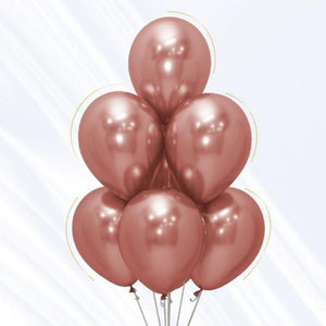 Inflated Chrome Latex 11 inches Balloons 12ct