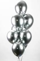 Cargar imagen en el visor de la galería, Inflated Chrome Latex 11 inches Balloons 12ct